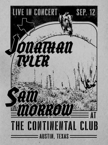 SAM MORROW @10:15PM, JONATHAN TYLER @11:45PM