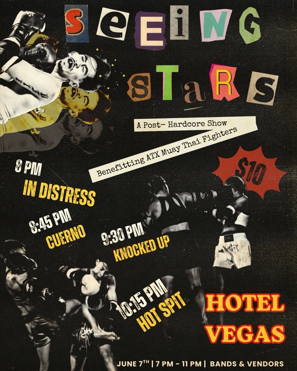 SEEING STARS: A POST-HARDCORE SHOW BENEFITING ATX MUAY THAI FIGHTERS