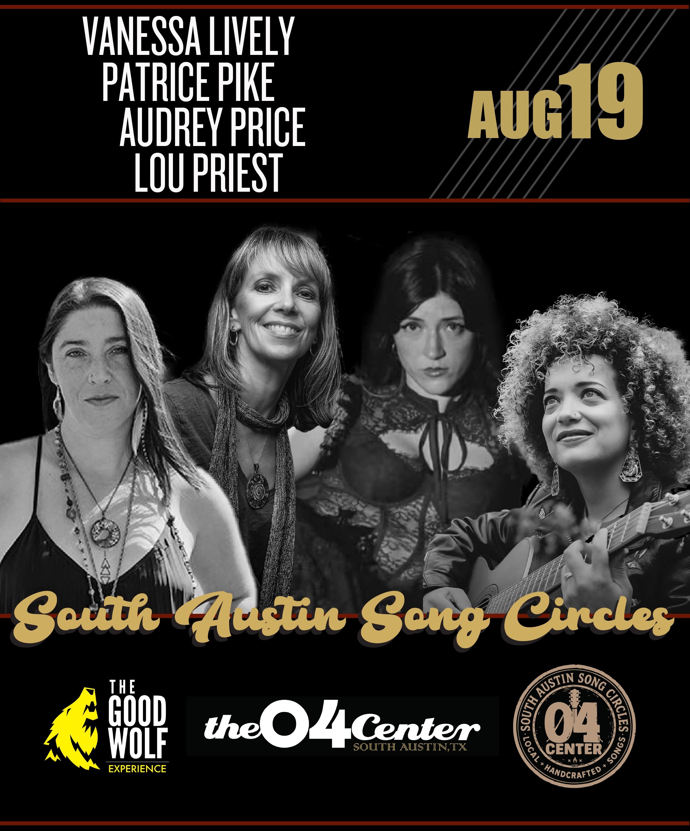 SOUTH AUSTIN SONG CIRCLE: VANESSA LIVELY, PATRICE PIKE, LOU PRIEST & AUDREY PRICE