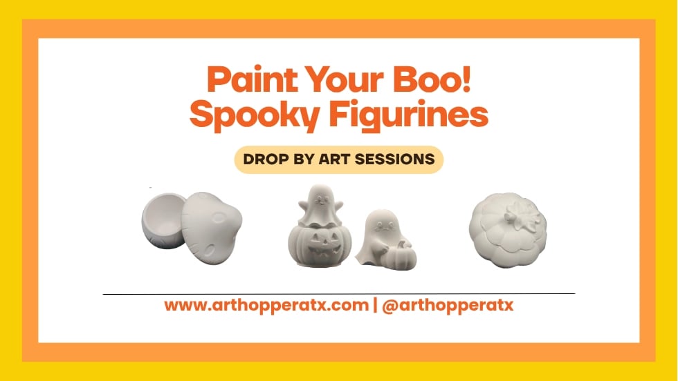 SPOOKY FIGURINES WITH ART HOPPER