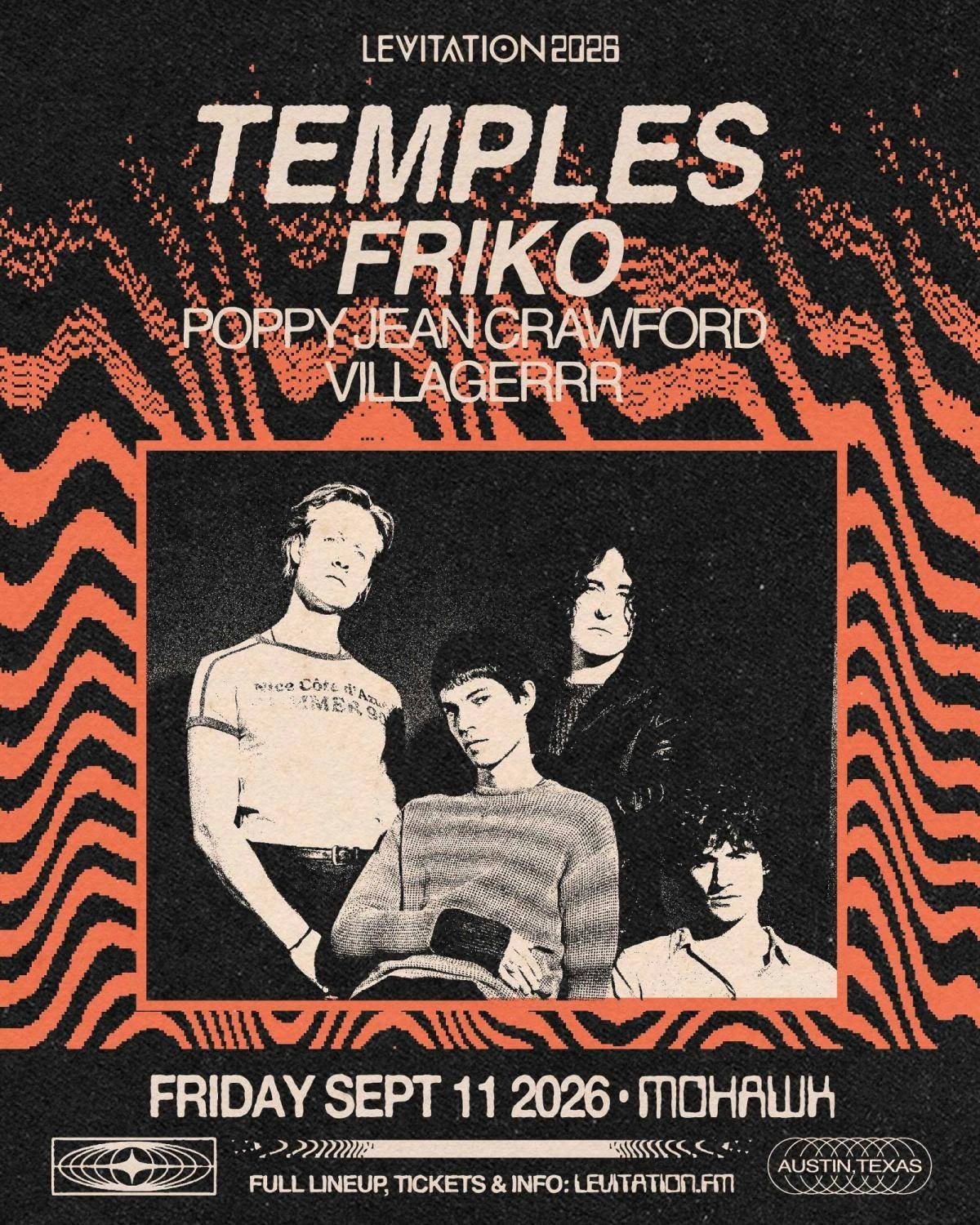TEMPLES, FRIKO, POPPY JEAN CRAWFORD, VILLAGERRR