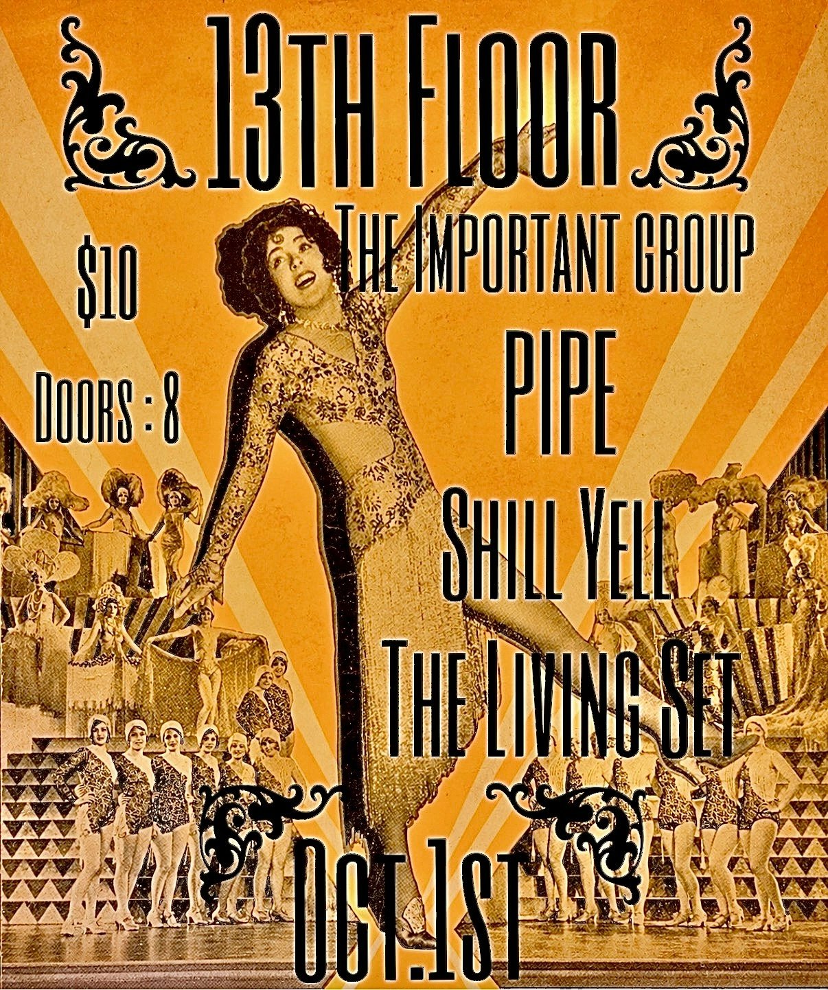 THE IMPORTANT GROUP W/ PIPE, SHRILL YELL, THE LIVING SET