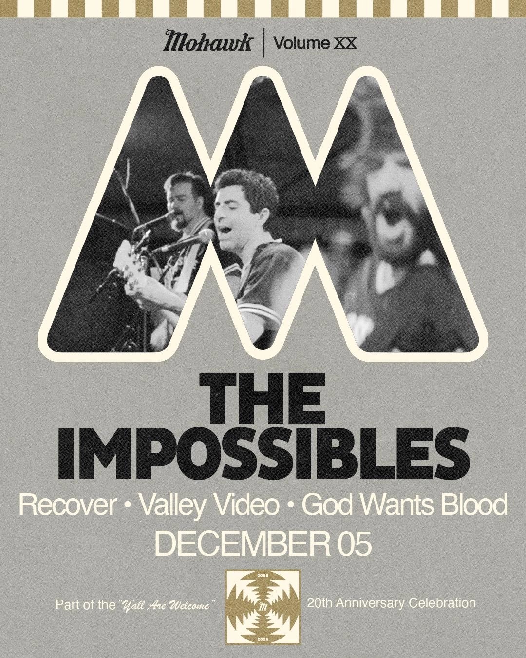 THE IMPOSSIBLES, RECOVER, VALLEY VIDEO, GOD WANTS BLOOD