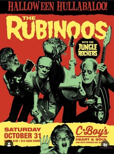 THE JUNGLE ROCKERS @10PM, RUBINOOS @11:45PM