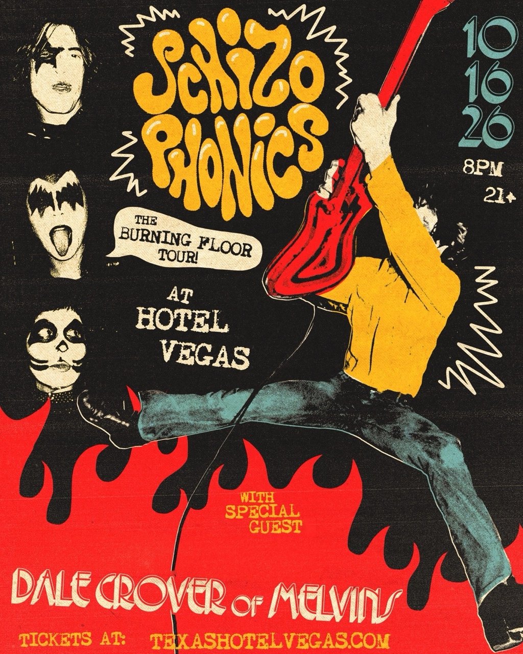 THE SCHIZOPHONICS “BURNING FLOOR TOUR” WITH SPECIAL GUESTS DALE CROVER OF MELVINS