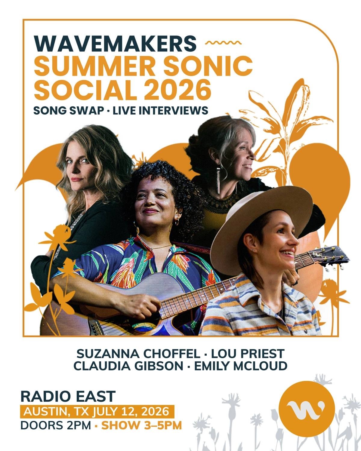 WAVEMAKERS SUMMER SONIC SOCIAL FEAT. SUZANNA CHOFFEL, LOU PRIEST, CLAUDIA GIBSON & EMILY MCLOUD