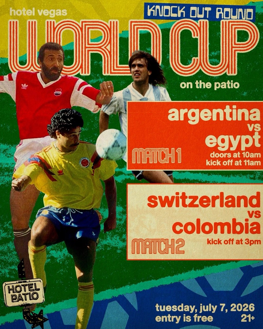 WORLD CUP DAY 27 – ARGENTINA VS EGYPT & COLOMBIA VS SWITZERLAND
