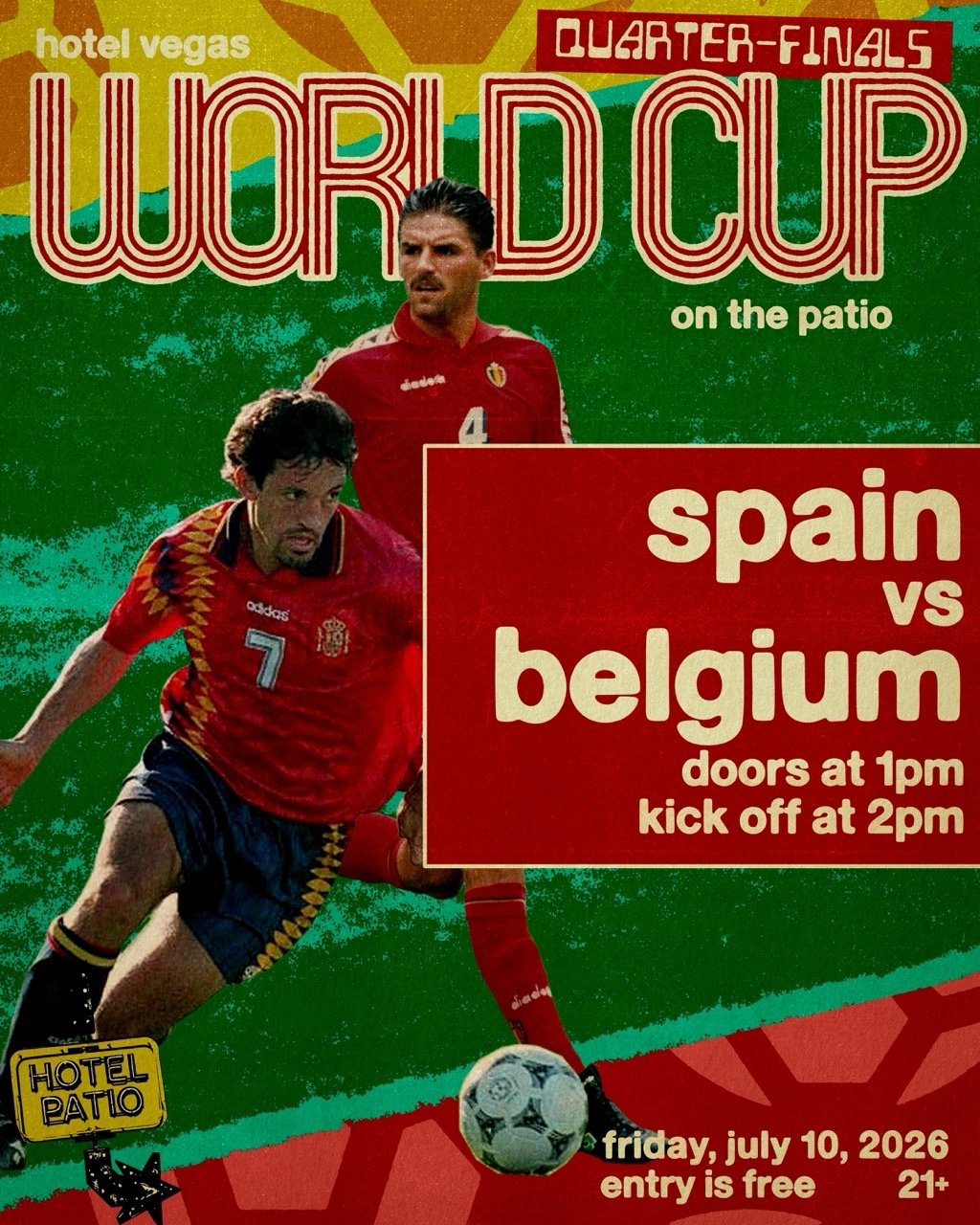WORLD CUP DAY 29 – SPAIN VS BELGIUM