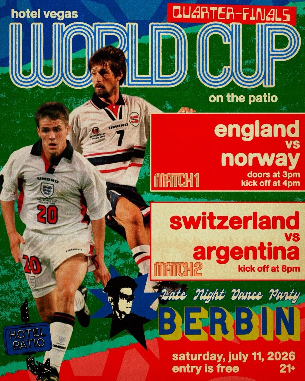 WORLD CUP DAY 30 – ENGLAND VS NORWAY & SWITZERLAND VS ARGENTINA