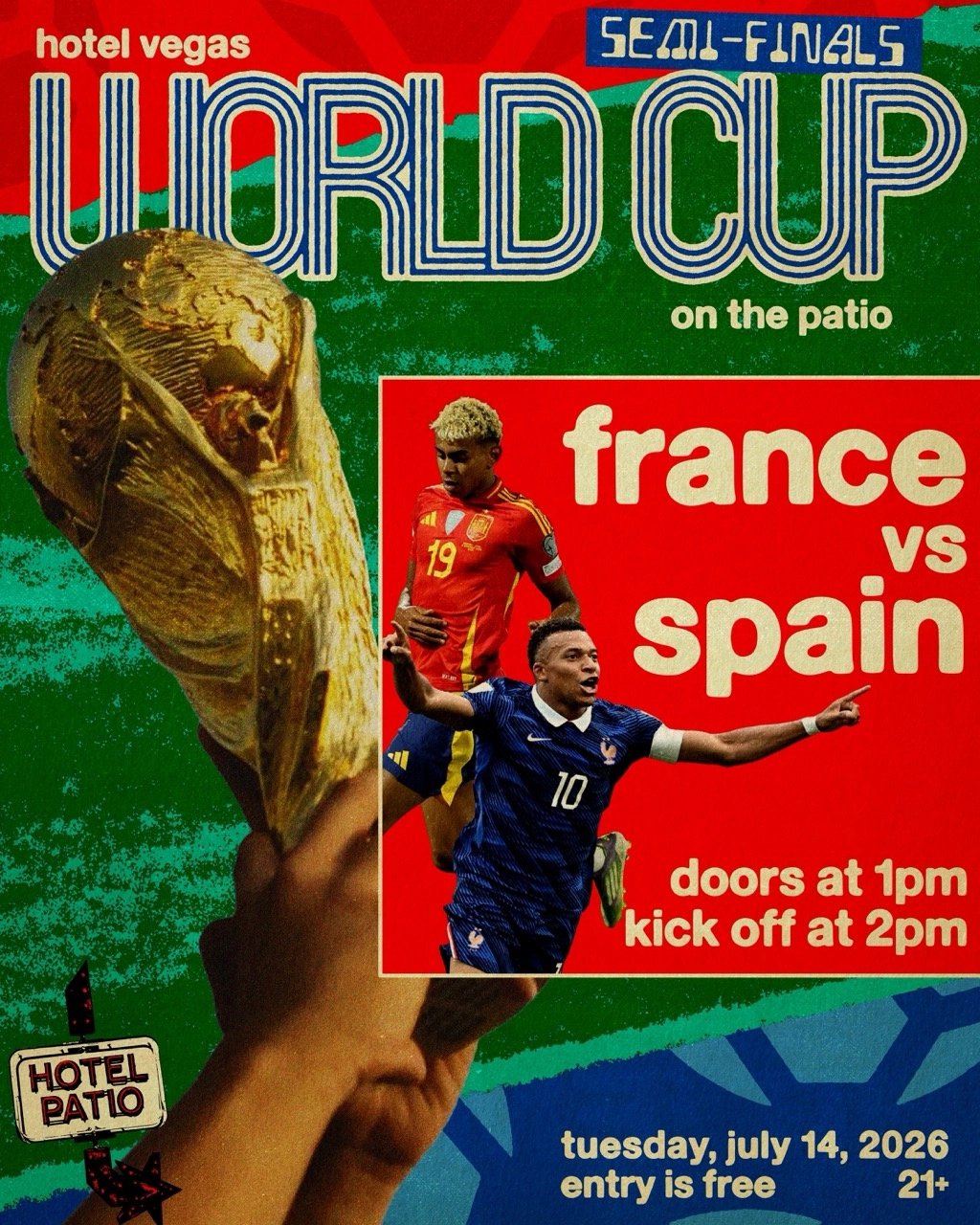 WORLD CUP DAY 31 – SEMI-FINAL MATCH – FRANCE VS SPAIN