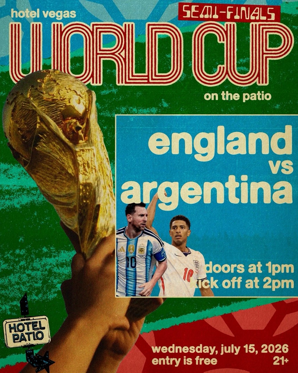 WORLD CUP DAY 32 – SEMI-FINAL MATCH – ENGLAND VS ARGENTINA