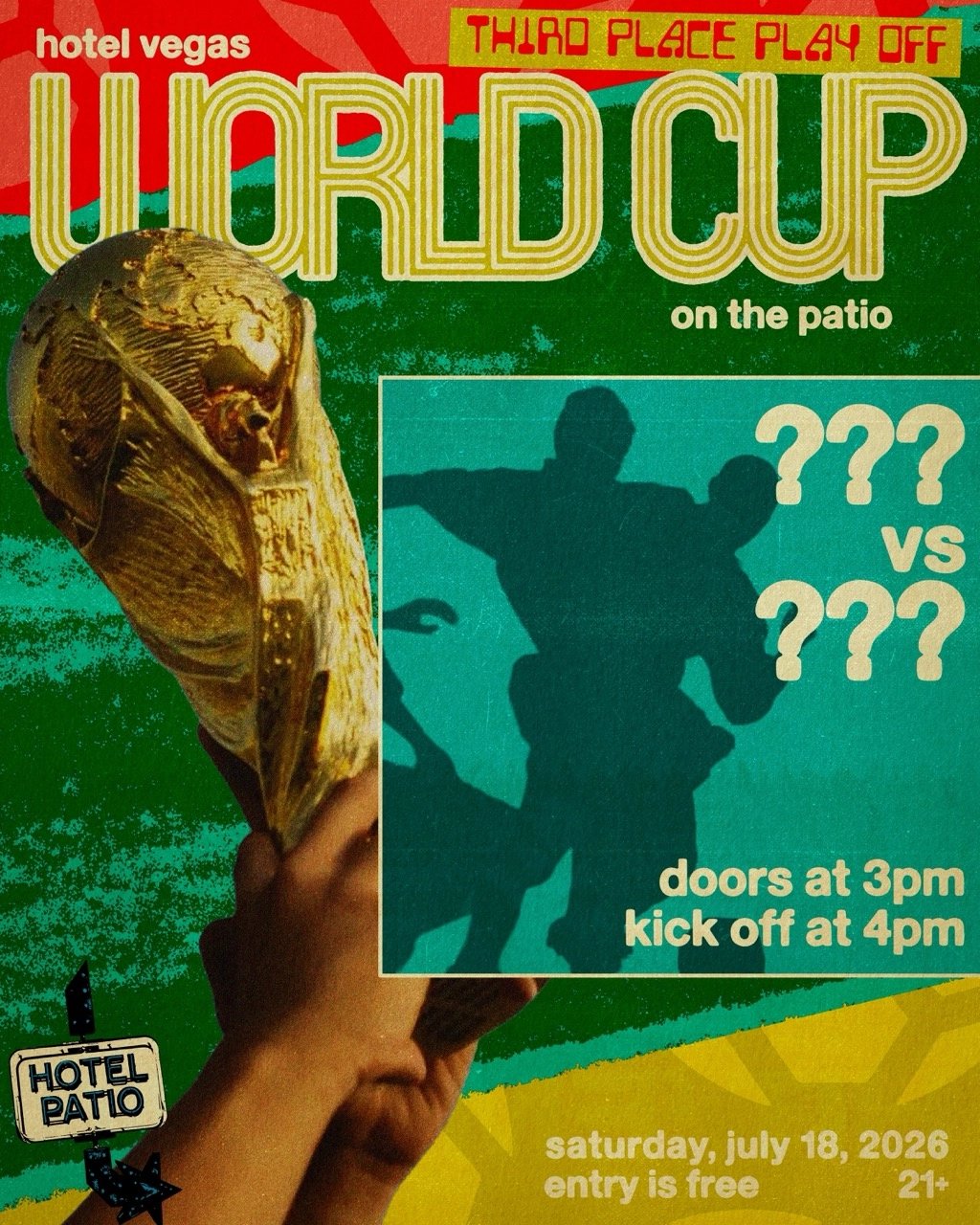 WORLD CUP DAY 33 – THIRD PLACE PLAY-OFF MATCH