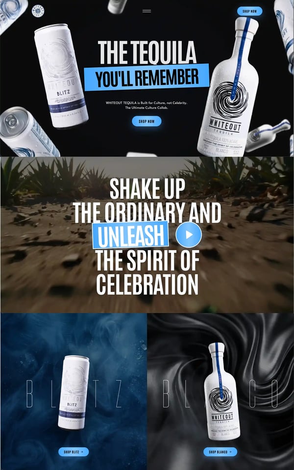 Whiteout Landing Page