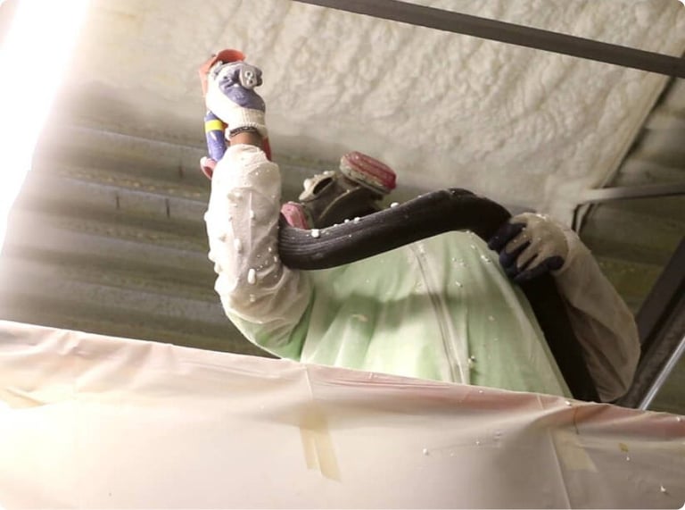 Professional insulation installation service for residential or commercial property improvement.