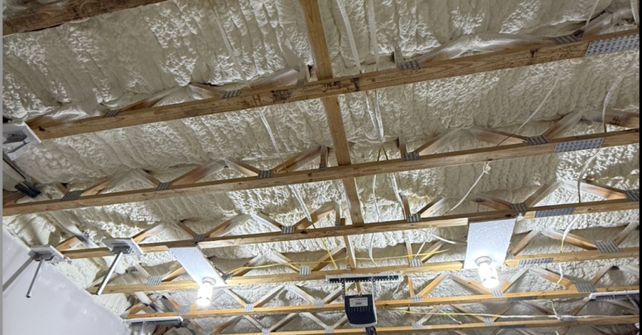 Spray Foam Garage Ceiling Upgrade in Pooler GA