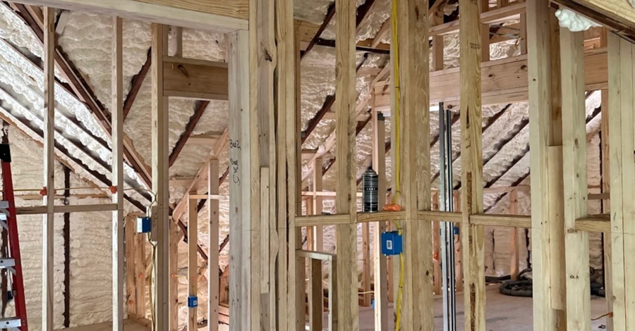 Attic Spray Foam and Batt Insulation in Savannah GA