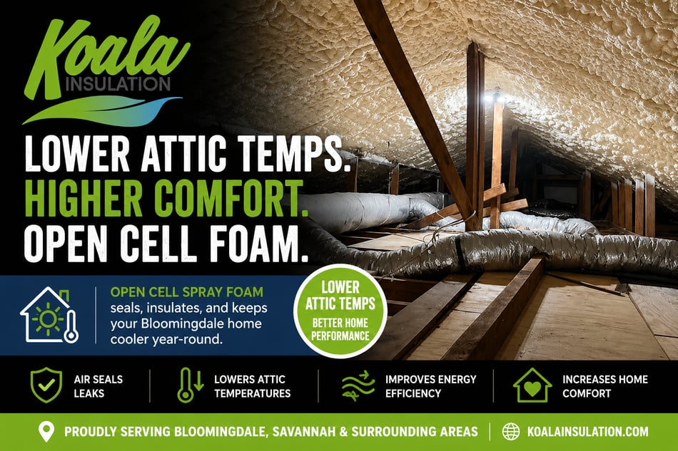 Open Cell Spray Foam Upgrade in Bloomingdale GA