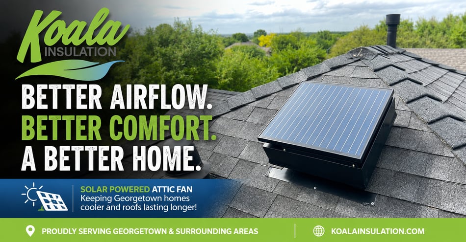 Solar Powered Attic Fan Installation in Georgetown