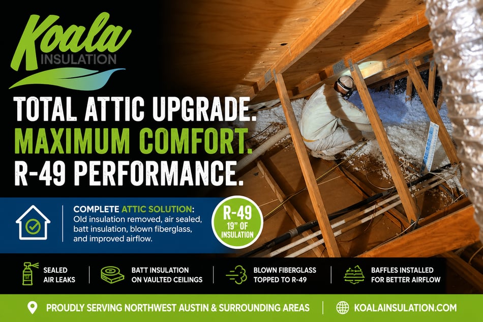 R-49 Attic Insulation Upgrade in Northwest Austin