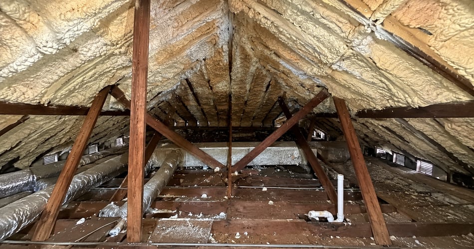 This 20-Year-Old Spray Foam Job Had Some Problems