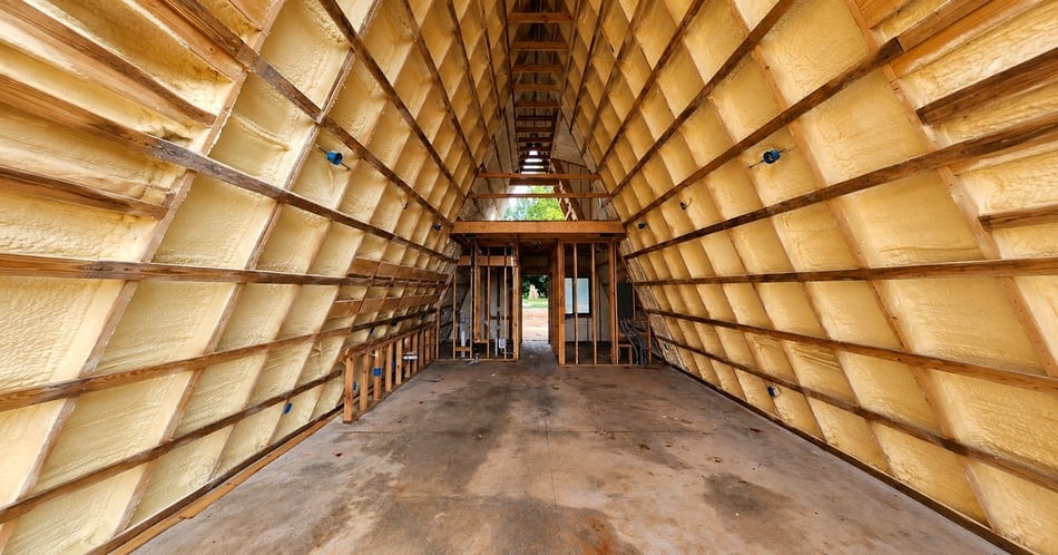 Spray Foam Insulation for a New A-Frame in Walling, TN