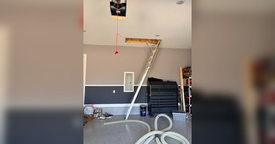 Custom 12-Foot Attic Ladder Installation in Georgetown, TX