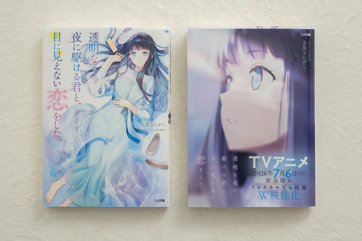 【グッズ】「透明な夜に駆ける君と、目に見えない恋をした。」のグッズが発表