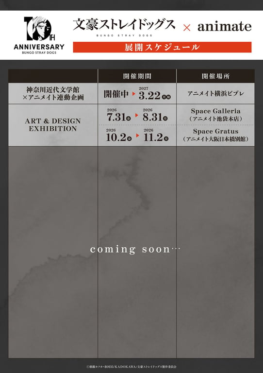【コラボ】「文豪ストレイドッグス わん！２」のキャンペーンが発表