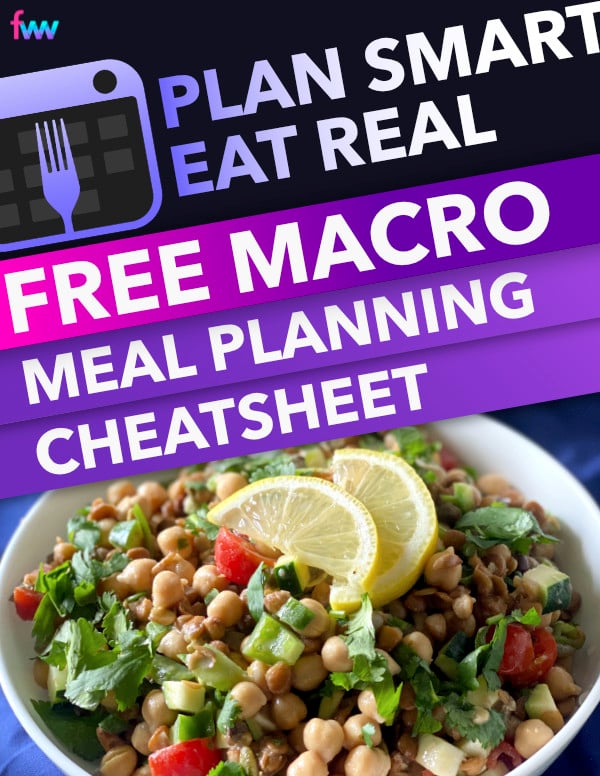 Plan Smart Eat Real free macro and meal planning cheatsheet