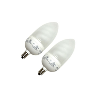 CF9EL/B10/827/C/BL2/25986Sylvania DULUX® CF9EL/B10/827/C/BL2/25986 Compact Fluorescent Lamp, 9 W, Candelabra CFL Lamp, B10 Shape, 450 Lumens
