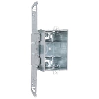 524RACO® 524 Gangable Switch Box, Steel, 12.5 cu-in Capacity, 1 Gangs, 1 Outlets, 7 Knockouts, 2.2 in H x 7 in W x 2.5 in D