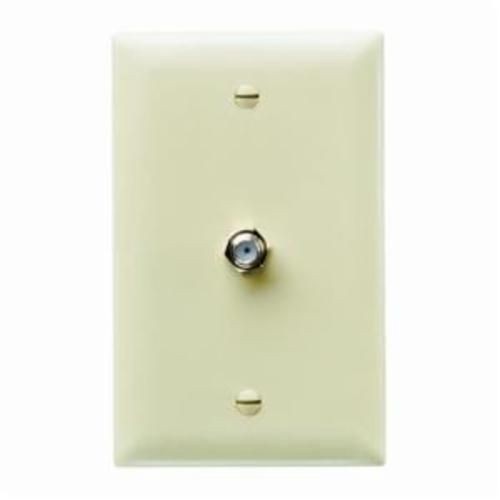 TPCATV-IOn-Q® TPCATV-I Standard Phone Wallplate, 1 Gangs, 4.7 in L, Thermoplastic, Wall Mount