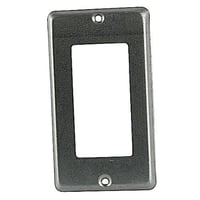 Steel City® 58-C-16 Utility Outlet Box Cover With Single GFI Receptacle, 4 in L x 2-1/8 in W, Steel