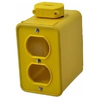 Woodhead® Super-Safeway® 3000-1 130137 Double Sided Multiple Outlet Box, Rubber, 2 Outlets
