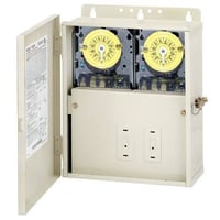 Intermatic® T10101R T10000R Power Center Mechanical Timer Switch, 24 hr Setting, 120/240 VAC, 5 hp, SPST/SPST Contact, 1 Poles
