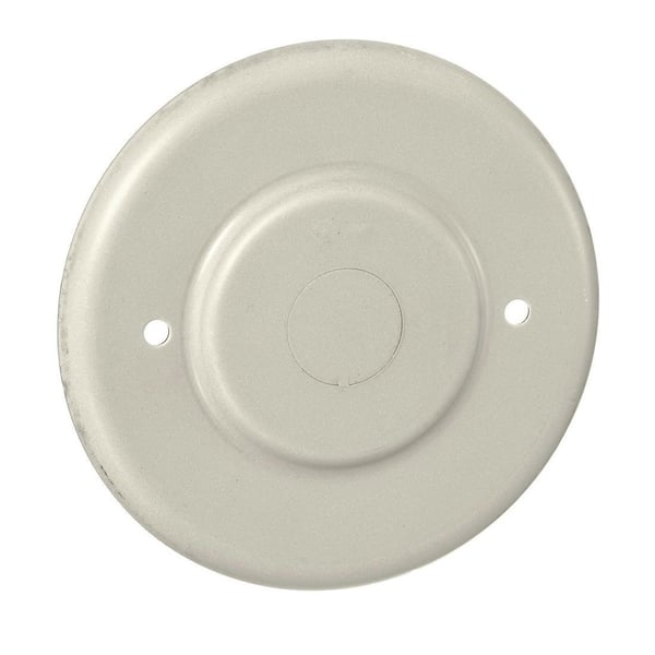 Wiring Device-Kellems HBL5736IV Round Standard Blank Cover With 1/2 in NPT Knockout, For Use With HBL500, HBL750 Series Metal Raceway, HBL5735IVA, HBL5737IVA/WA, HBL5737AIVA/WA, HBL5739AIVA, HBL5738IVA/WA, HBL5738AIVA/WA, HBL5739IVA/WA Distribution Box