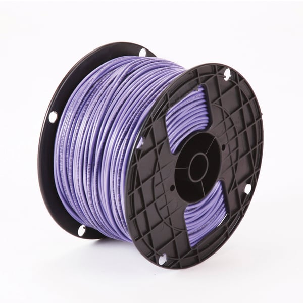 B03582B03582 Type THHN Building Wire, 12 AWG Stranded Copper Conductor, 2500 ft Spool/Reel L, Purple