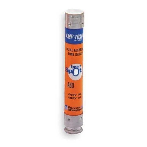 Mersen AMP-TRAP® 2000 SmartSpot® A6D35R Current Limiting Low Voltage North American Time Delay Power Fuse, 35 A, 600 VAC, 200 kA Interrupt, RK1 Class, Cylindrical Body