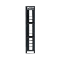 Panduit® NetKey® NKFP12W Flat Keystone Modular Unshielded Front Access Patch Panel, 12 Ports, ABS/Cold Rolled Steel/Stainless Steel