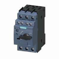 3RV20111BA15Siemens 3RV20111BA15 Motor Protection Circuit Breaker With 1NO-1NC Transverse Auxiliary Switch, 690 VAC, 2 A, 10 kA Interrupt, 3 Poles, Magnetic Trip