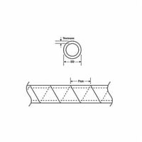 SRPE-500-9-CCatamount® SRPE-375-9-C Reverse Cut Spiral Wrap, 3/8 in OD Dia x 100 ft L x 0.052 in THK, Polyethylene, Natural