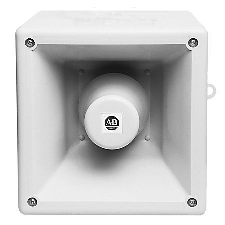 855H-BCA10ADR4Allen-Bradley, 855H-BCA10ADR4, 855H Industrial Horn with Beacon, 115V AC 50/60Hz, 100 dB / 10 tone gray, Standard Base - Back feed or conduit feed, 5 Joule Strobe, Red