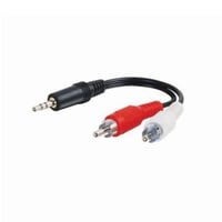 Quiktron® 2206-40421-001 Value Audio Y-Adapter Cable, 6 in L, RCA Male Connector, 26 AWG Copper Conductor