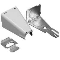 Wiremold® 5785WH 1-Channel Combination Connector Fitting, 1/2 in, For Use With 500 and 700 Series Raceway, Steel, ScuffCoat™
