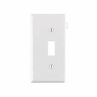 PSE1-WLeviton® PSE1-W Combination Sectional Toggle Switch Wallplate, 1 Gang, Thermoplastic Nylon, White