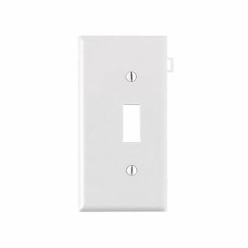 PSE1-WLeviton® PSE1-W Combination Sectional Toggle Switch Wallplate, 1 Gang, Thermoplastic Nylon, White