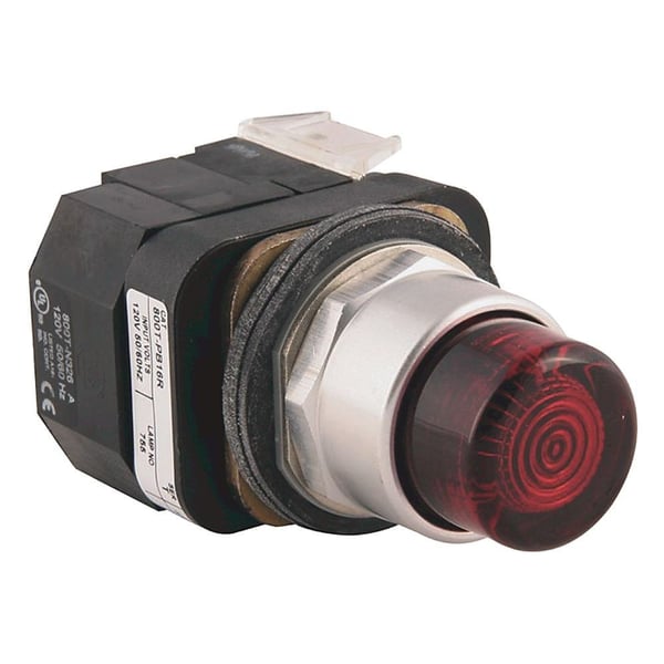 800T-PBH16GAllen-Bradley, 800T-PBH16G, 30.5mm Type 4/13 Mom. Contact PB-Illum., Green, Ext. Hd w/o Guard, LED, 120V AC 50/60 Hz, 1 NO-1 NC