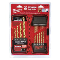 Milwaukee® Thunderbolt® 48-89-1105 Drill Bit Set, 20 Pieces, HSS, Titanium Coated