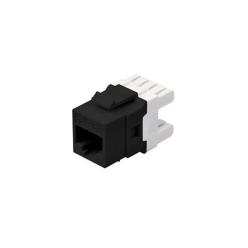 Belden® AX101321 KeyConnect Style Modular Jack, Cat 6 RJ45 Module, Keystone Mount, 1 Port, Plastic, Black