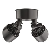 OLF 2RH 40K 120 MO DDB M6Lithonia Lighting® OLF 2RH 40K 120 MO DDB M6 Power Pack 2-Head Floodlight, LED Lamp, 25 W Fixture, 120 V, Die Cast Aluminum Housing